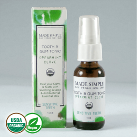 Spearmint Clove Tooth & Gum Tonic - Organic, Vegan & Cruelty-free