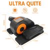 Mini under desk elliptical trainer machine, electric seated pedal exerciser for home, quiet & compact ellipse leg exerciser with display monitor