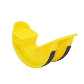 Foot Stretcher Rocker Calf Ankle Stretch Board For Achilles Tendonitis Muscle Massage Fitness Pedal Stretcher Plant Yoga (Color: Yellow)
