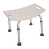 1.35MM Simple White Bath Chair - Lightweight and Durable